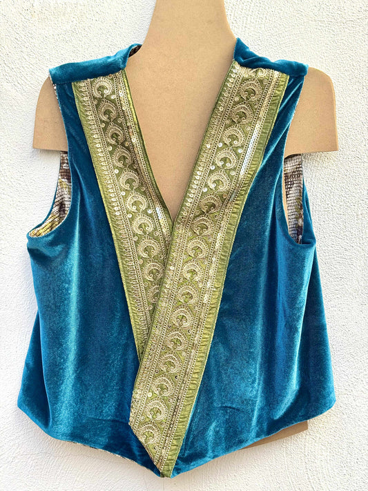 Gilet Turchese Samarcanda