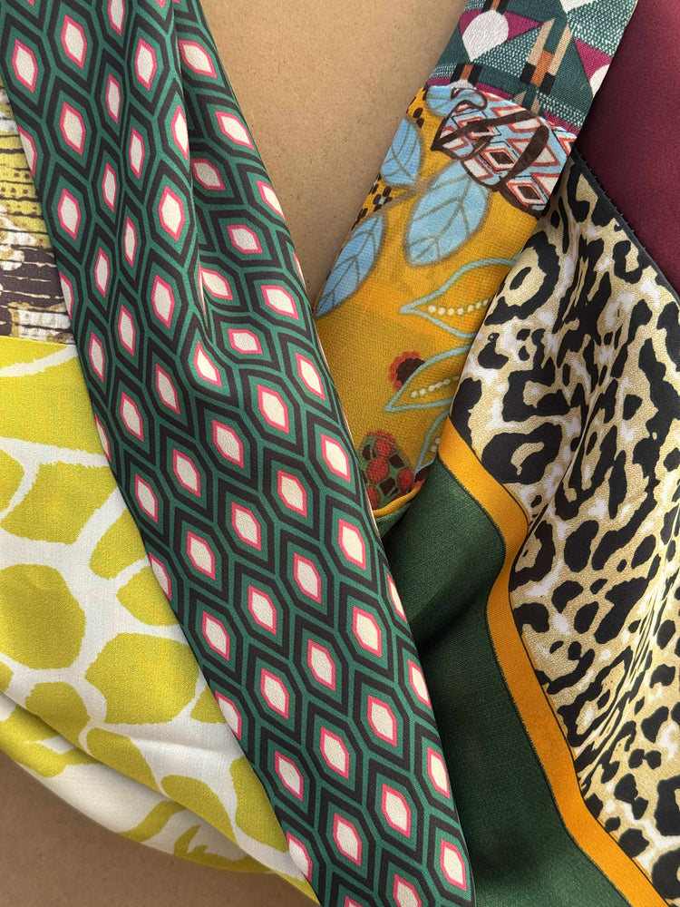 Sciarpa Aurora Verde Cangiante