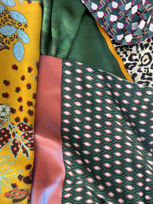 Sciarpa Aurora Verde Cangiante