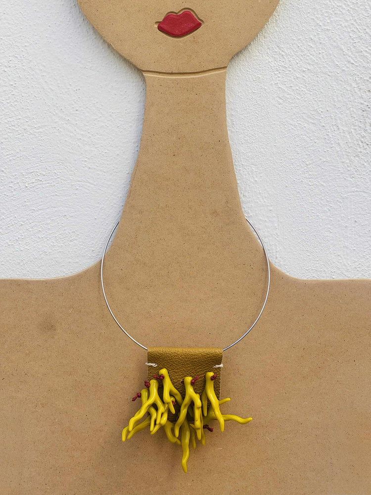 Collana Corallo Gialla
