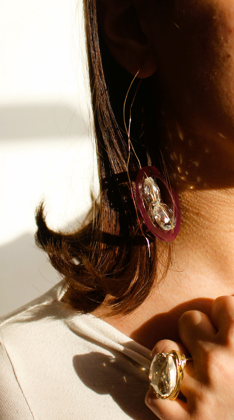 Anello Vortice Ambrato