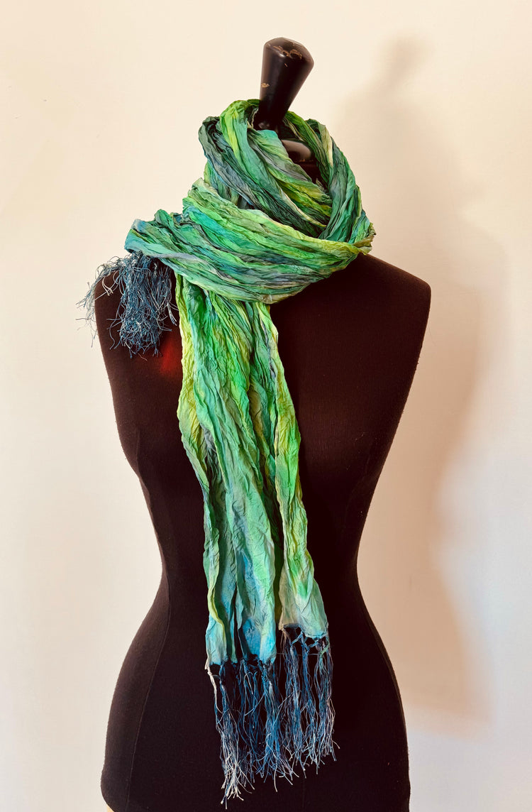 Foulard Verde Striato