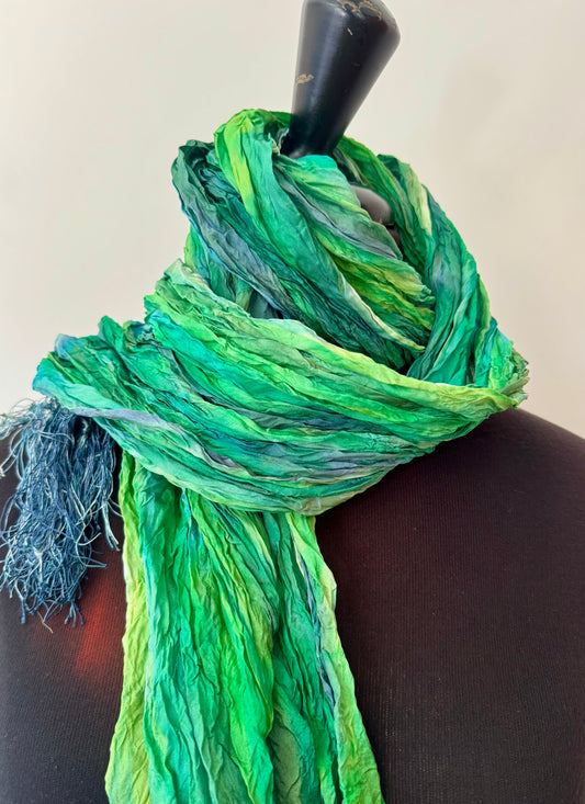 Foulard Verde Striato