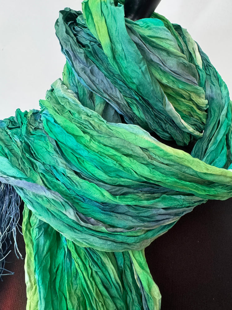Foulard Verde Striato