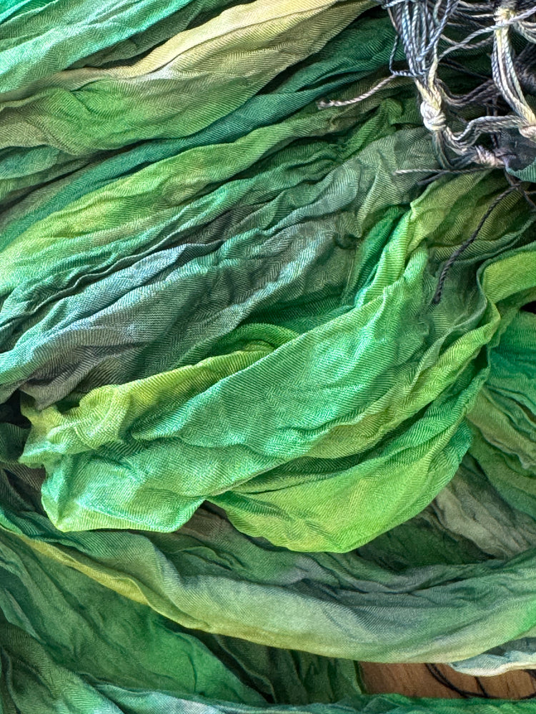 Foulard Verde Striato