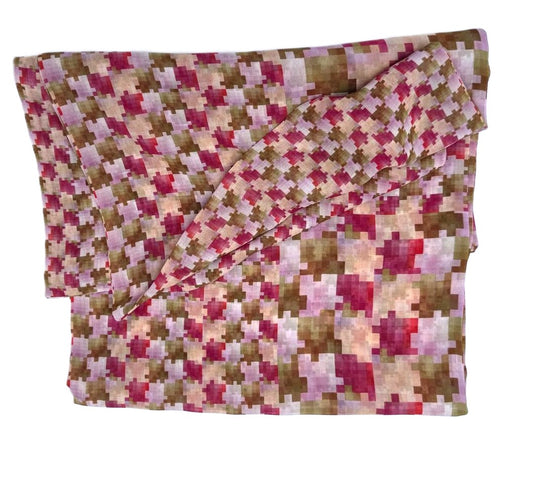 Sciarpa Pixel Rosa/Verde