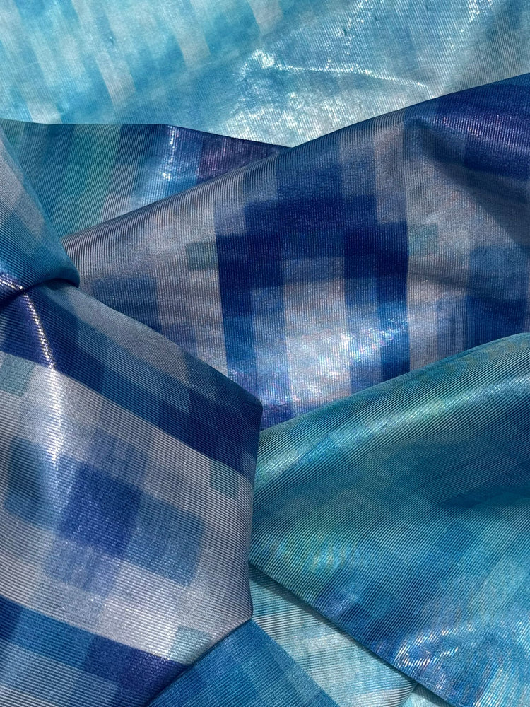 Sciarpa Acquerello Blu