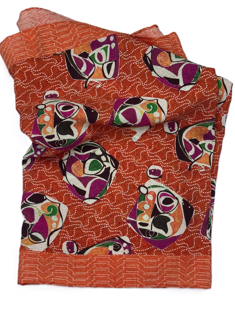 Sciarpa Mosaico Arancio