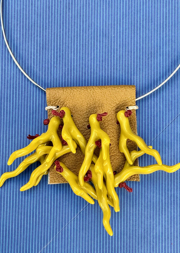 Collana Corallo Gialla