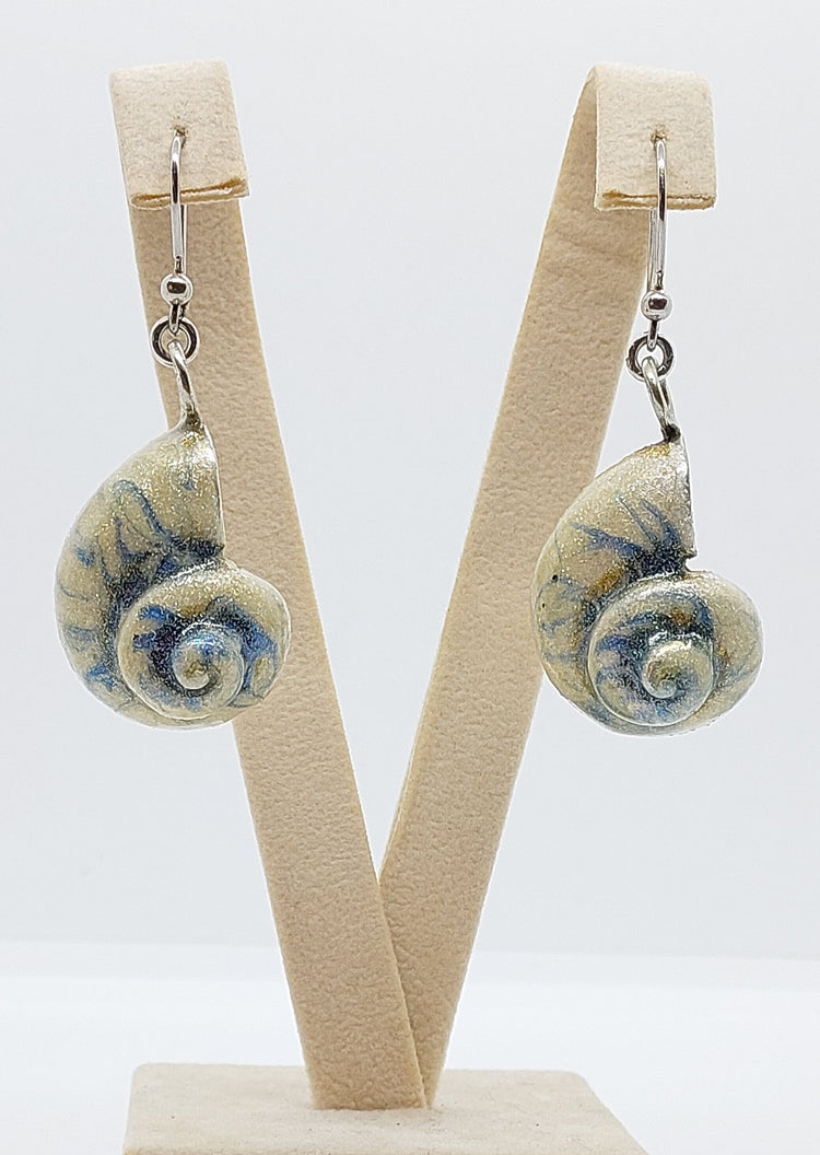 Orecchini Blu Spirale