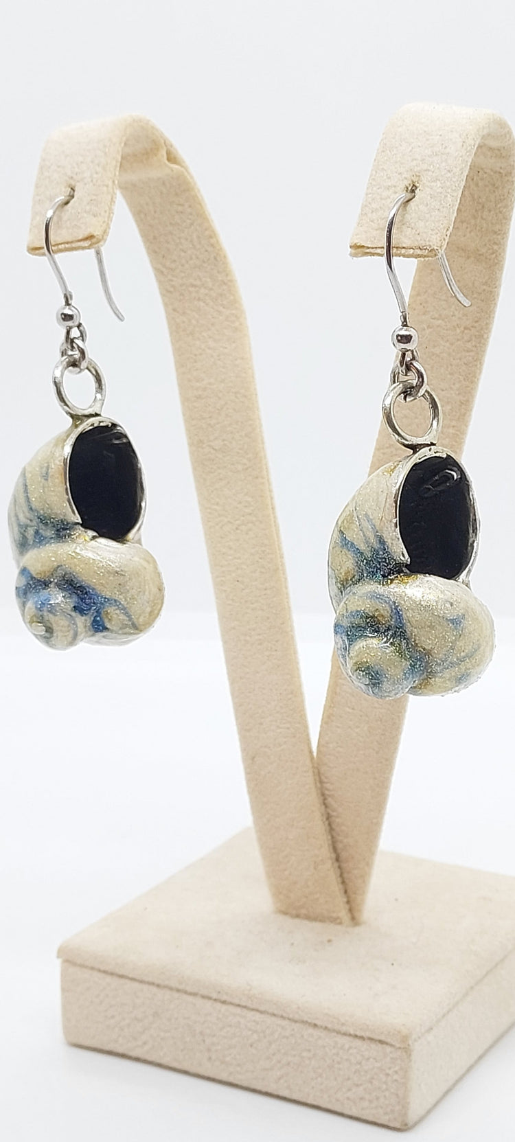 Orecchini Blu Spirale