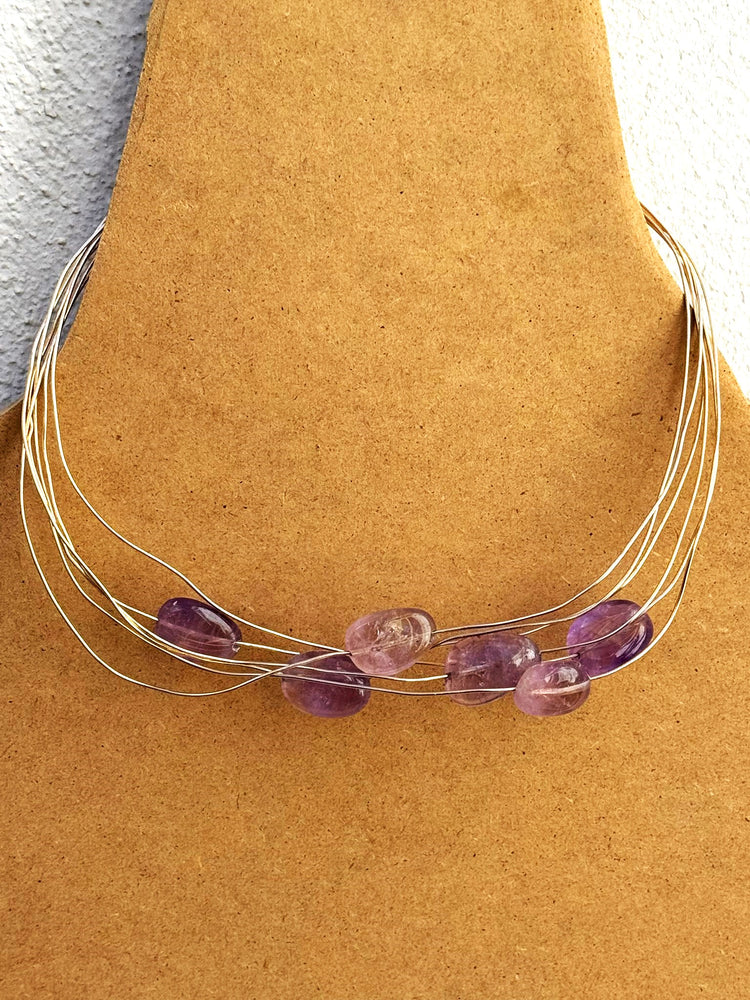Collana Gocce di Ametista