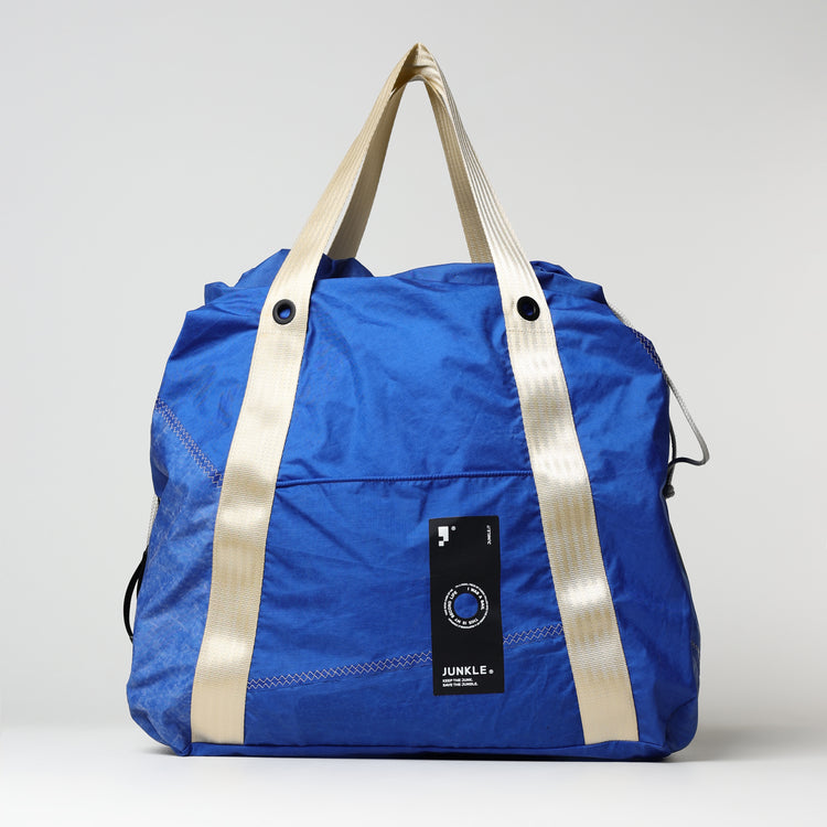 Borsa Tidal_blu/beige