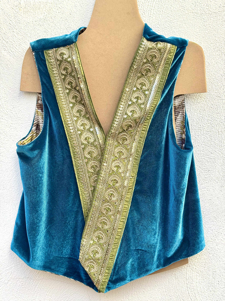Gilet Turchese Samarcanda