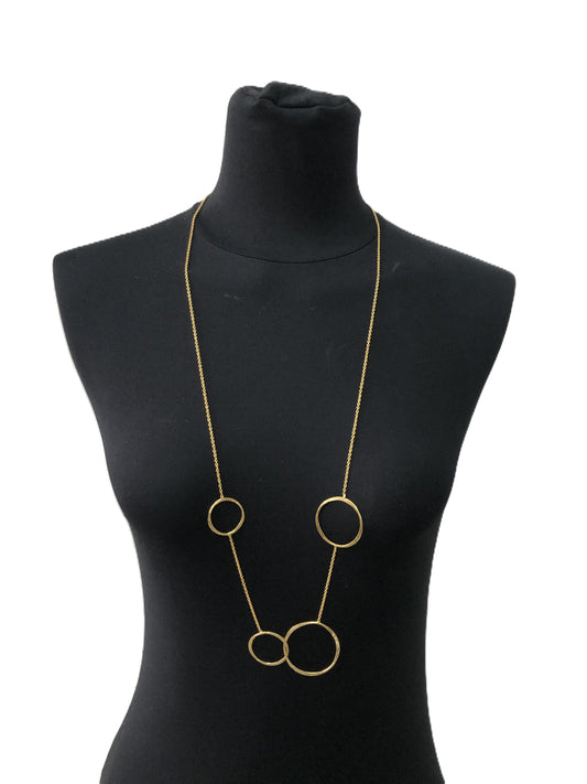 Double Circle Gold Necklace