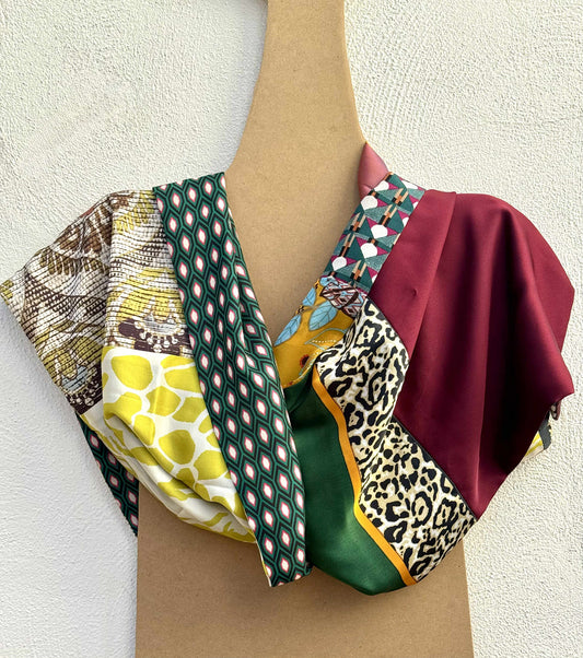 Sciarpa Aurora Verde Cangiante