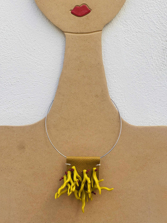Collana Corallo Gialla