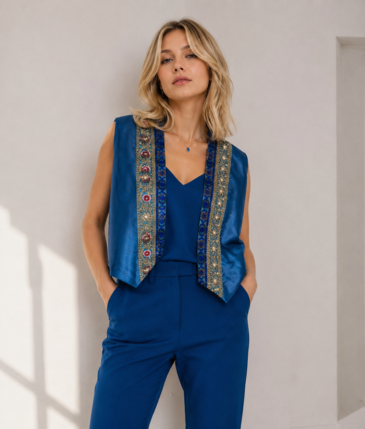 Gilè Reversibile Fiore di Jaipur