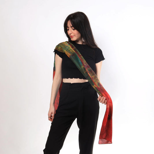 Sciarpa Eterea Fuoco d'Oriente