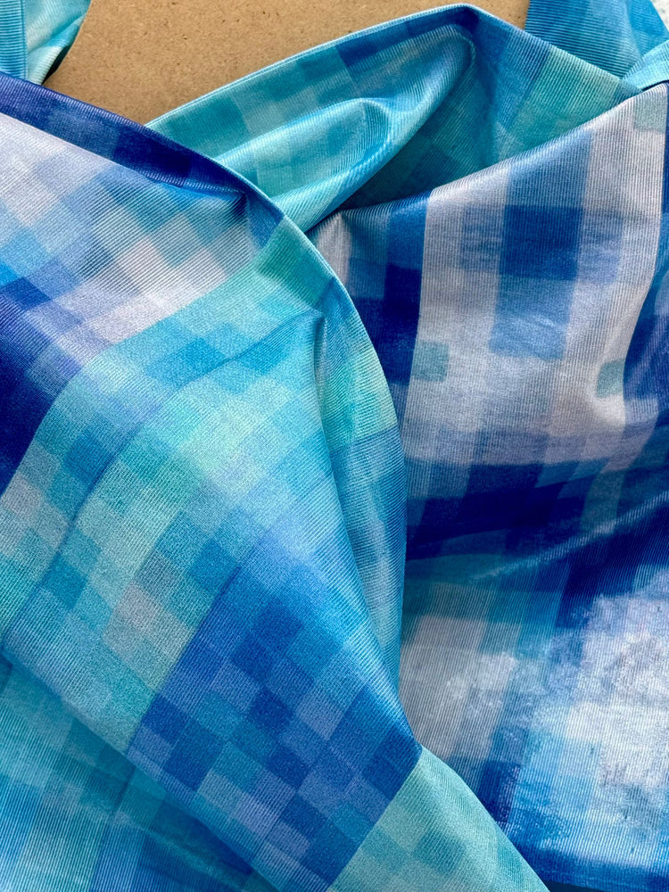 Sciarpa Acquerello Blu