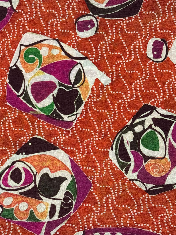 Sciarpa Mosaico Arancio