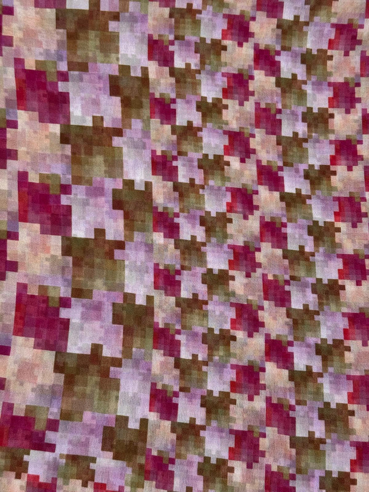 Sciarpa Pixel Rosa/Verde