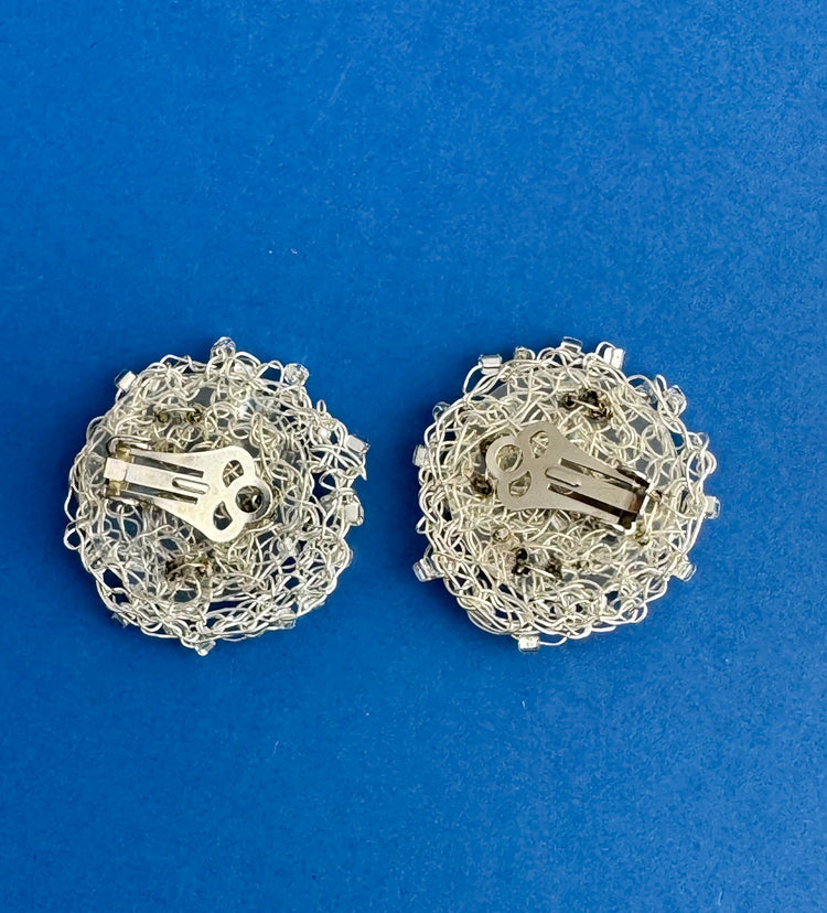 Orecchini Gomitolo Argento