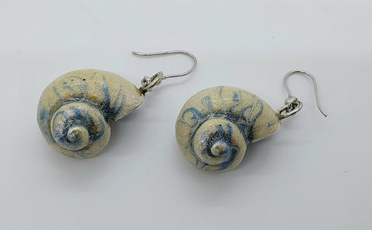 Orecchini Blu Spirale