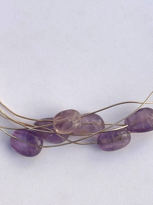 Collana Gocce di Ametista