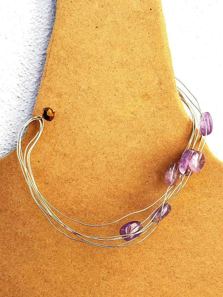 Collana Gocce di Ametista