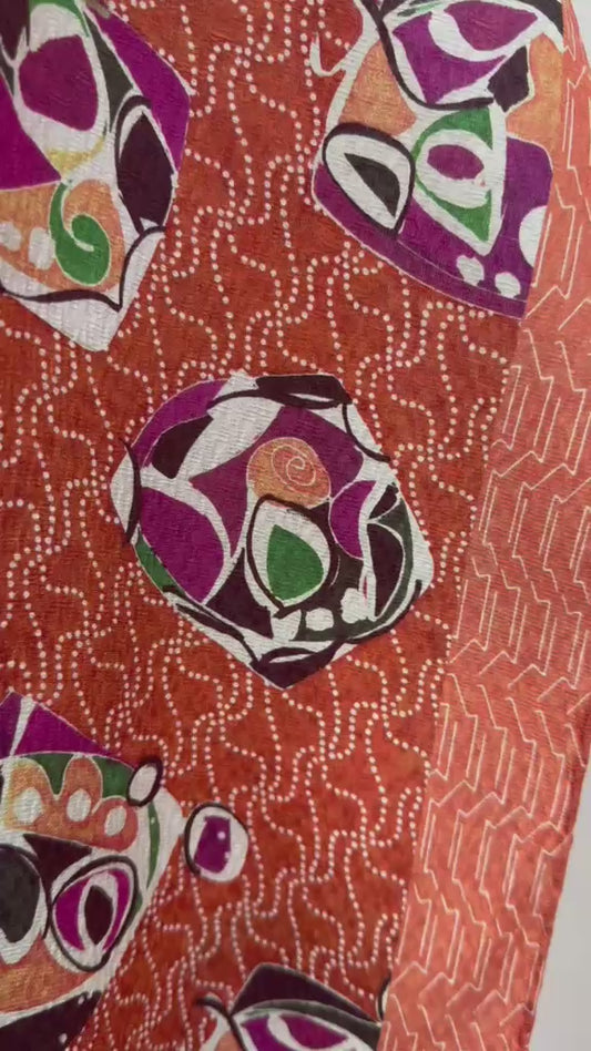 Sciarpa Mosaico Arancio