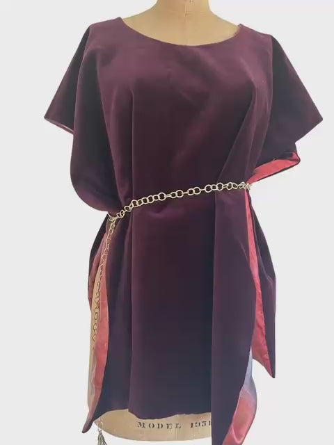 Small Bordeaux Cape Stole