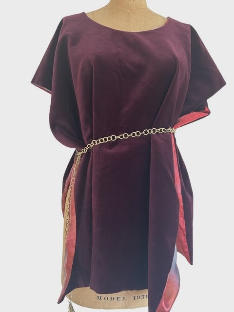 Small Bordeaux Cape Stole