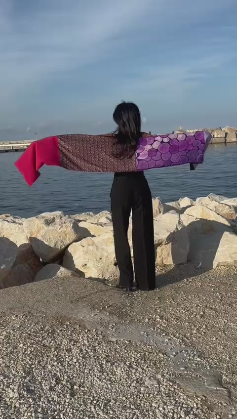 Sciarpa Aurora Viola Imperiale