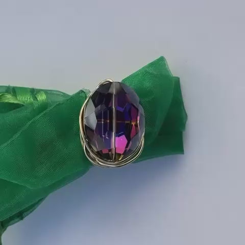Anello Vortice Ametista